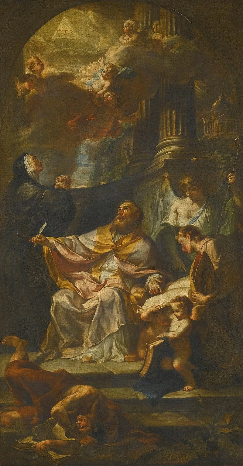 Sant'Agostino trionfante sull'eresia